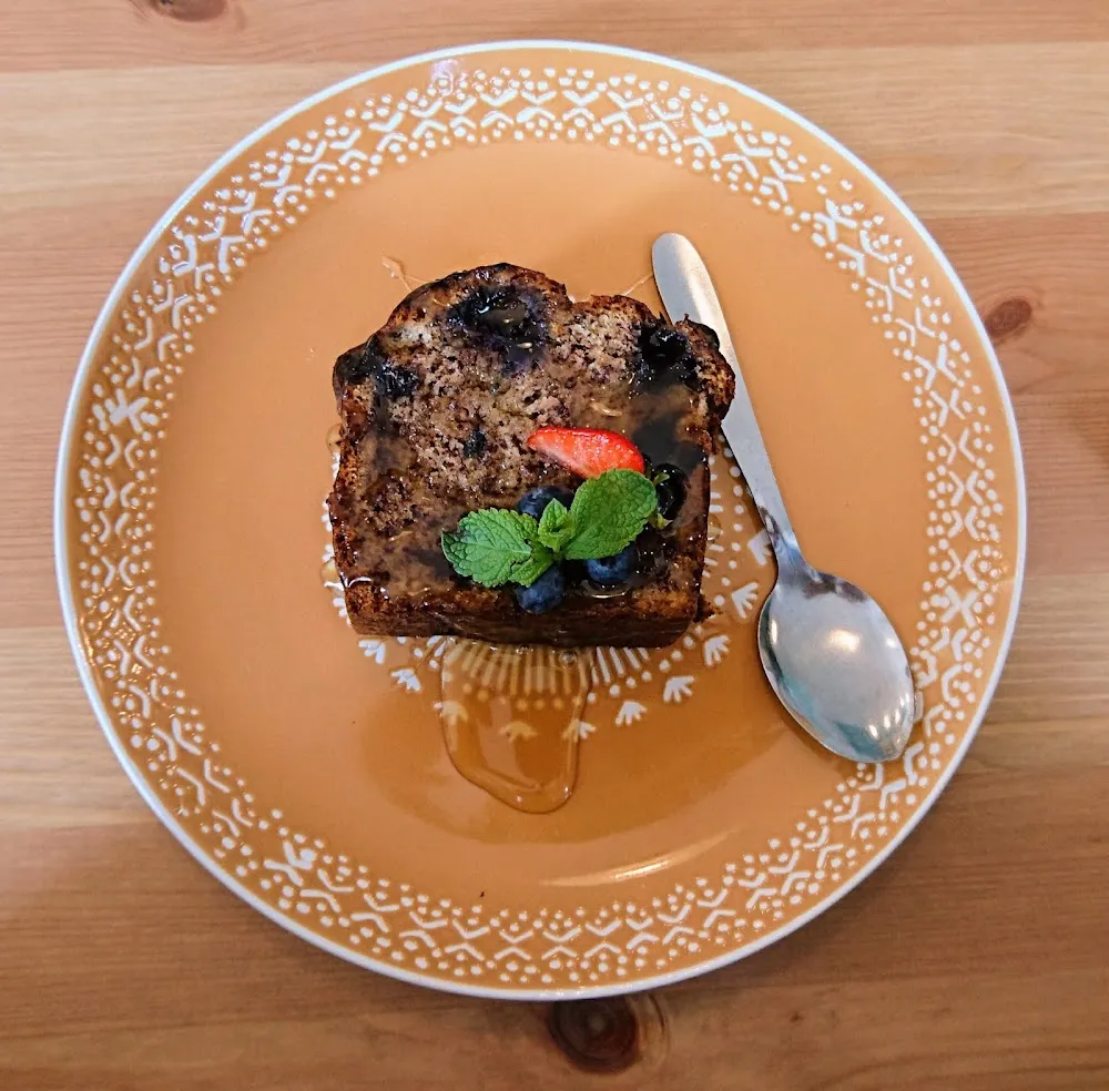 Banana Bread Aux Myrtilles